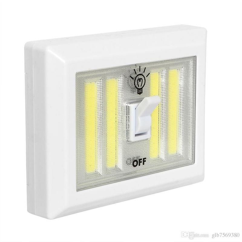 Large LED Wireless Wall Mounted Self Stick Magnetic Light Switch