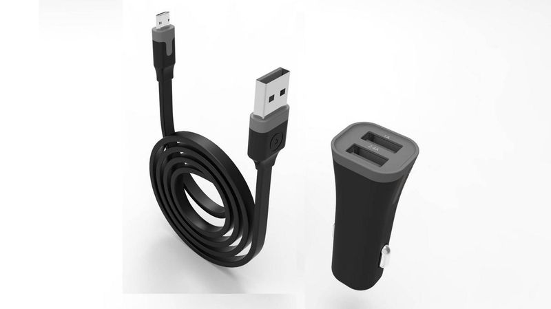 Muvit 3.4 Amp Car Charger with MICRO-USB cable