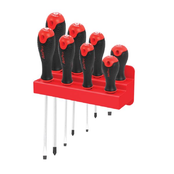 Ampro - 8Pc “Xtro-Soft” Pro Screwdriver (Phillips &amp; Slotted)