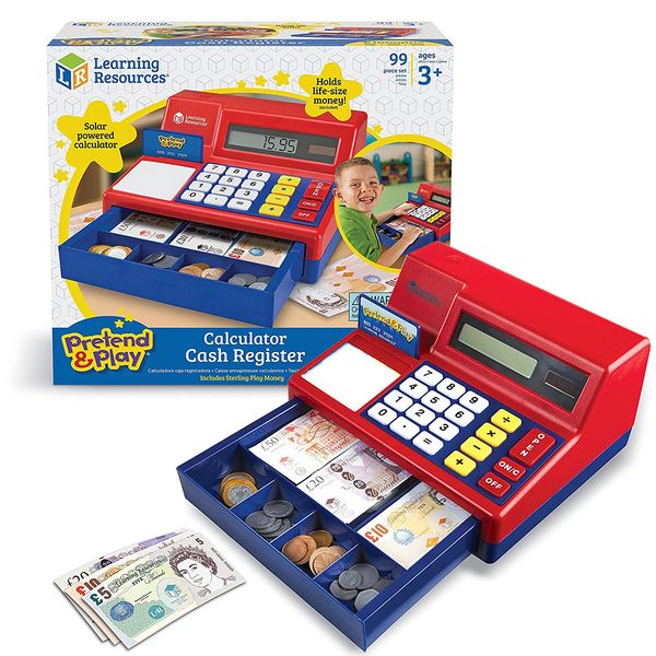 Learning Resources Pretend &amp; Play Calculator Cash Register with UK Currency