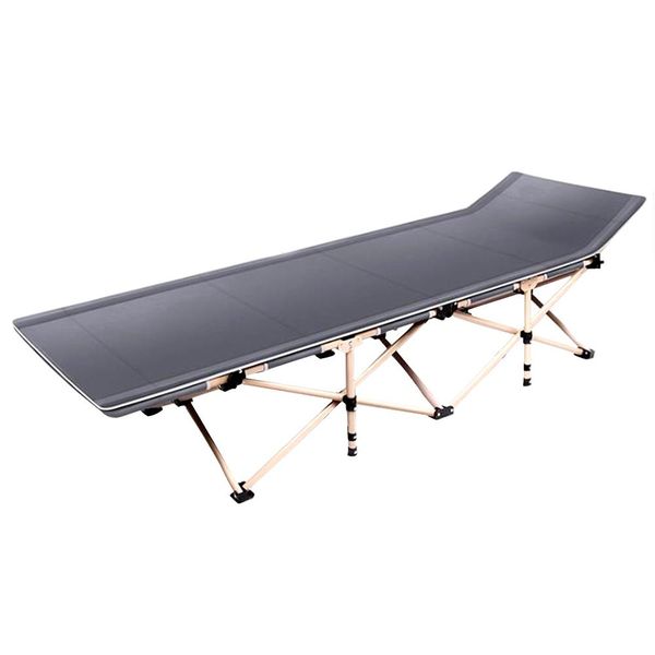 190CM Portable Recliner Single Lunch Bed Beach Folding Bed