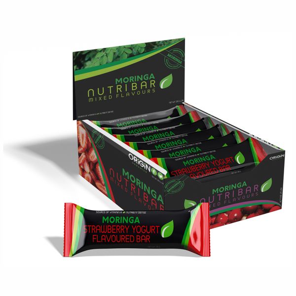 Moringa Nutribar 24's Strawberry Yogurt