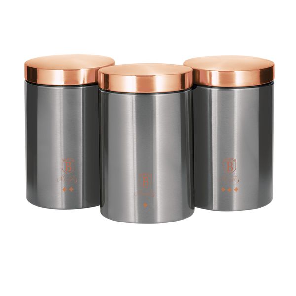 Berlinger Haus 3-Piece Premium Canister Set - Moonlight Edition