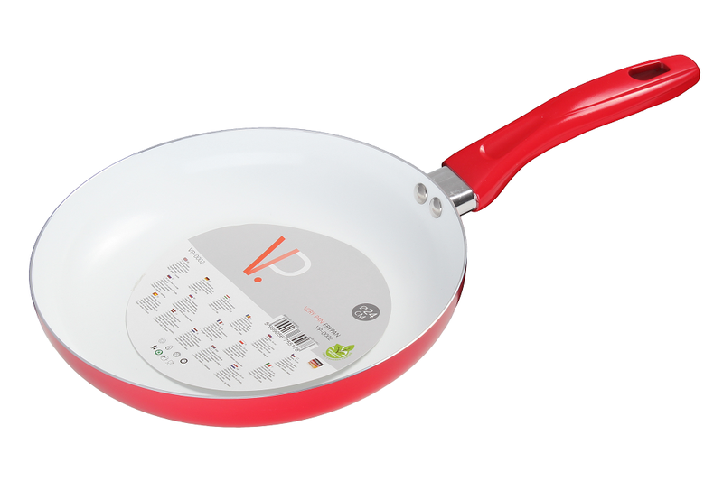 Very Pan 24cm Aluminium Ceramic Coating Fry Pan - Red