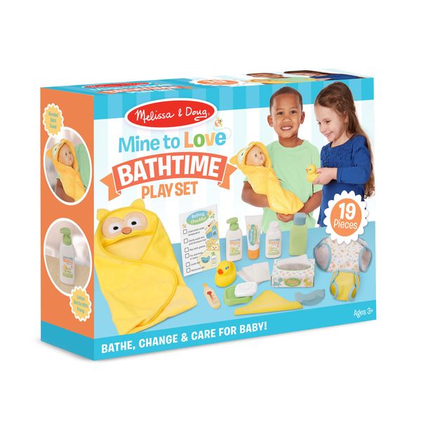 Melissa &amp; Doug Mine to Love Changing &amp; Bathtime Play Set