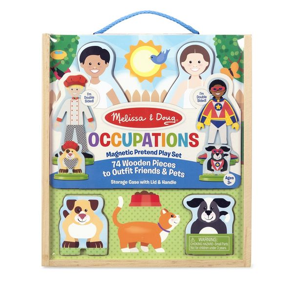 Melissa &amp; Doug Occupations Magnetic Pretend Play Set
