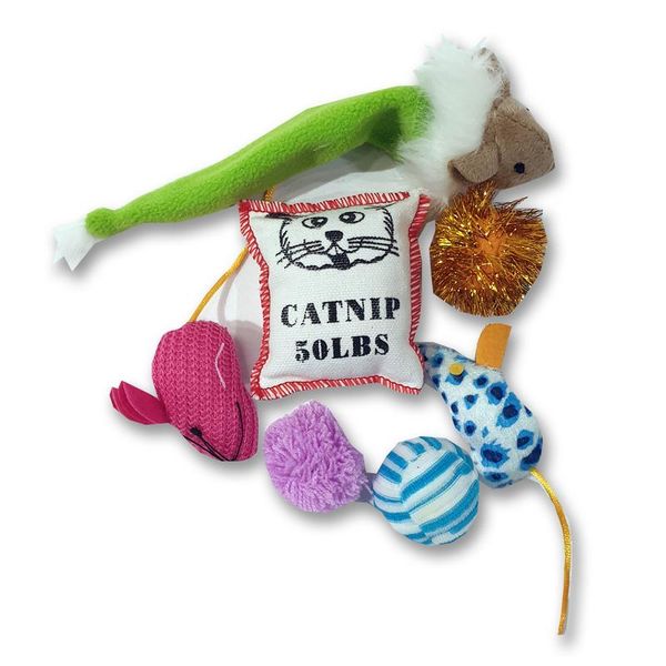 Marltons Cat Toys 7 Pack with Catnip
