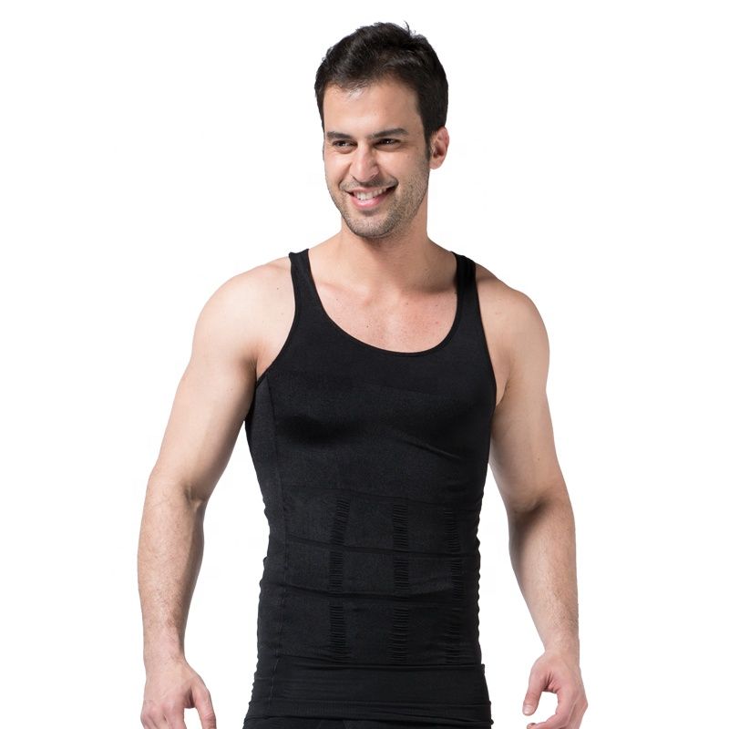 Shygol Men Compression Slimming Body Shaper Vest - Black | Buy Online ...
