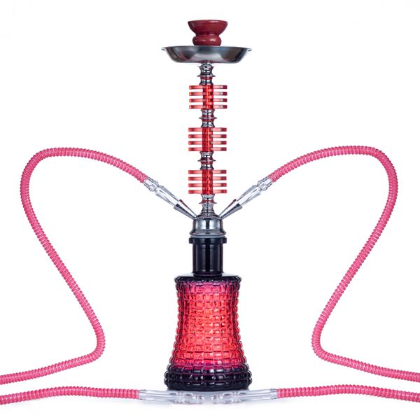 28 inch Hookah 2 Pipe Shisha 5 inch base