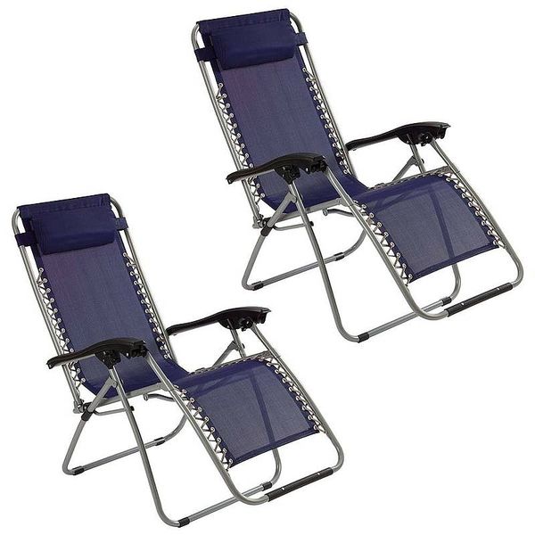 SUNFUN Outdoor Recliner Lounge Chairs (Set of 2)