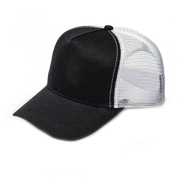Rebound Mac Trucker Peak Cap Hat - White / Black