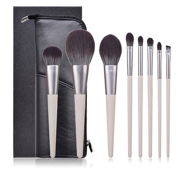8 Piece Makeup Brush Set with Pouch