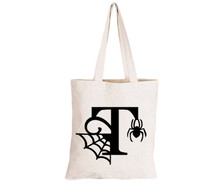 T - Halloween Spiderweb - Eco-Cotton Trick or Treat Bag