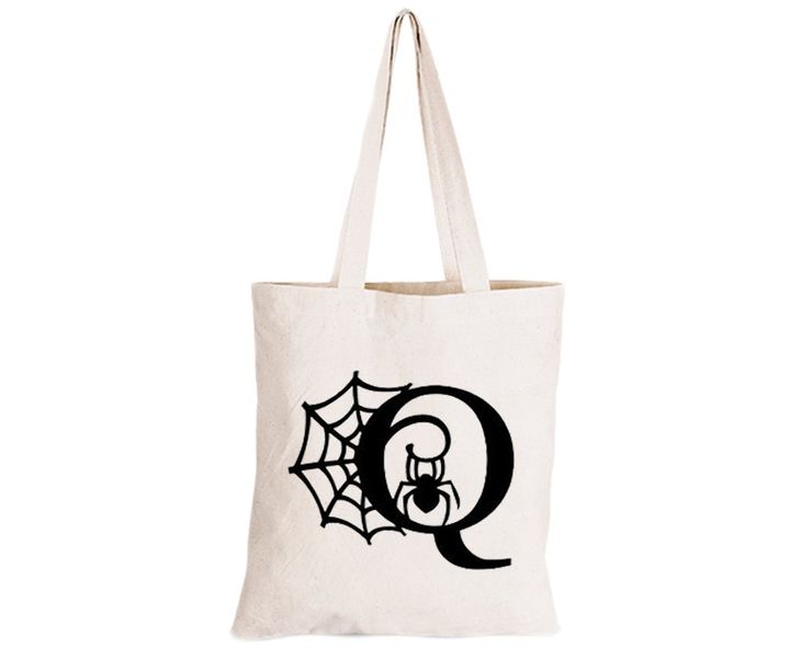 Q - Halloween Spiderweb - Eco-Cotton Trick or Treat Bag