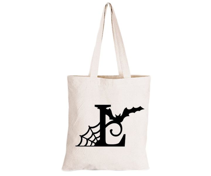 L - Halloween Spiderweb - Eco-Cotton Trick or Treat Bag