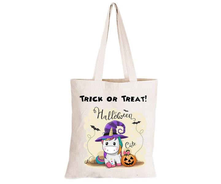 Halloween Unicorn - Eco-Cotton Trick or Treat Bag