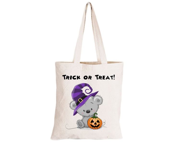 Halloween Teddy - Eco-Cotton Trick or Treat Bag