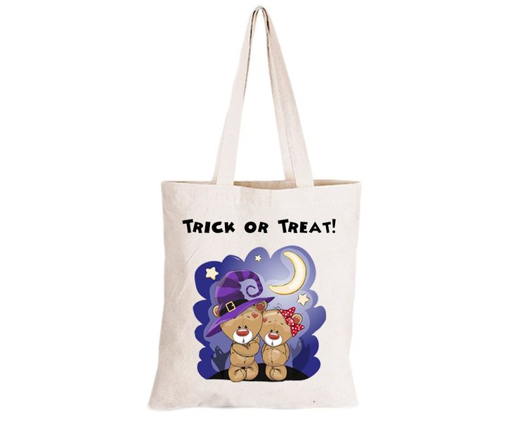 Halloween Teddies - Eco-Cotton Trick or Treat Bag