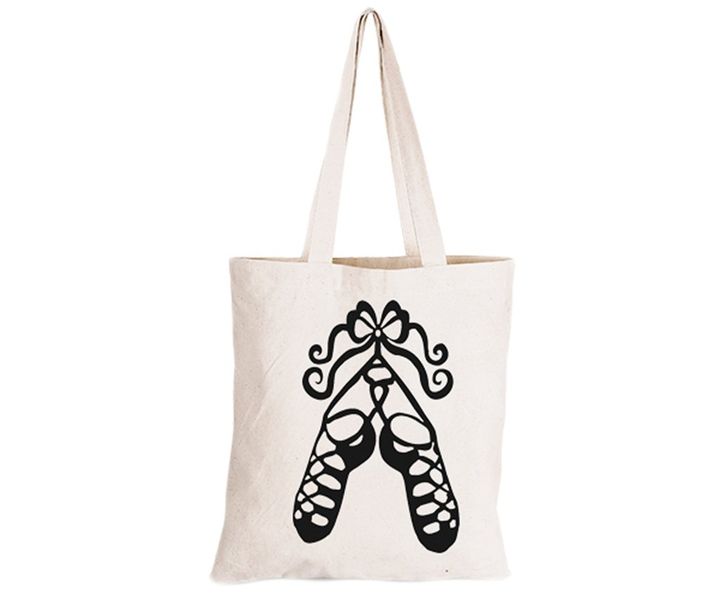 Dancing Shoes - Eco-Cotton Natural Fibre Bag