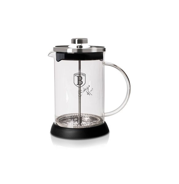 Berlinger Haus 800ml Coffee &amp; Tea Plunger - Black Silver Collection