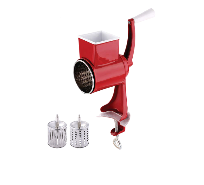 Blaumann 22cm Carbon Steel Nut Grinder &amp; Cheese Grater - Red