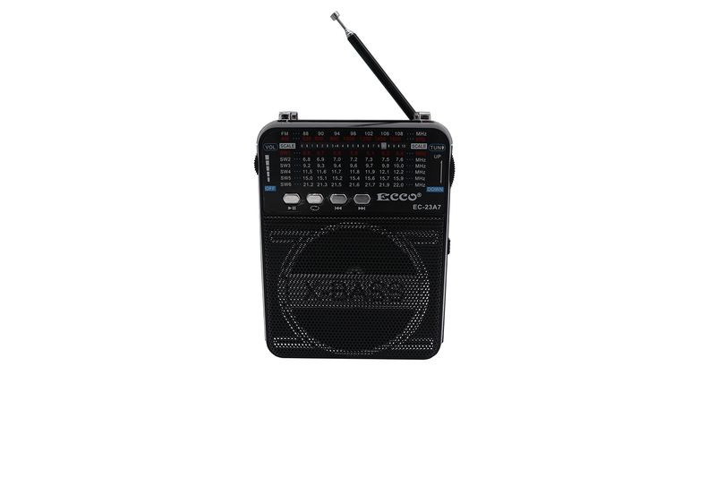 ECCO-EC23A7 AM/FM/SW1-68 BANDS RADIO WITH USB/SD/TF MUSIC PLAYER-Red