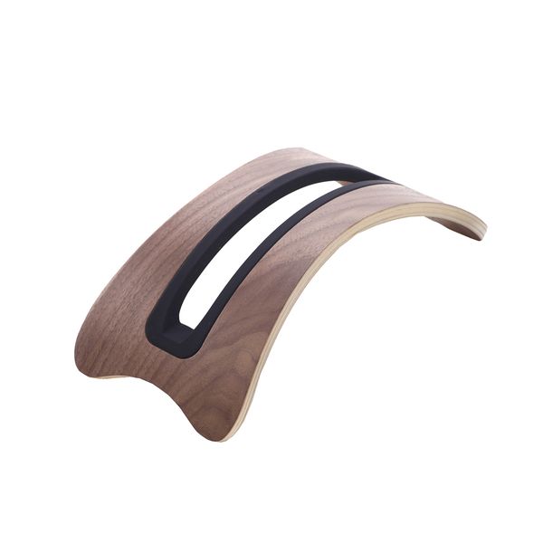 Vertical Tablet Stand Wood Fashion Arc Shape Stand