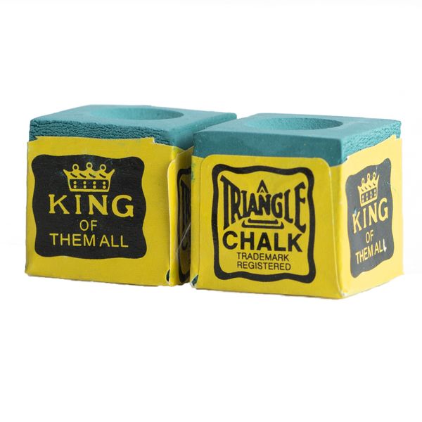 Triangle Pool Cue Chalk - Green - Box of 12