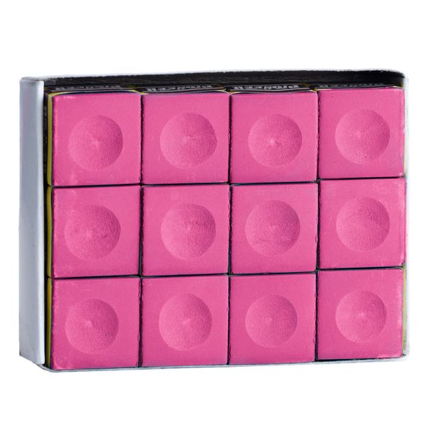 Pioneer Pool Cue Chalk - Pink - Box of 12