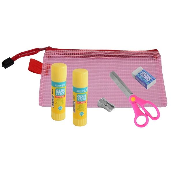Mesh Pencil Case Stationery Pack