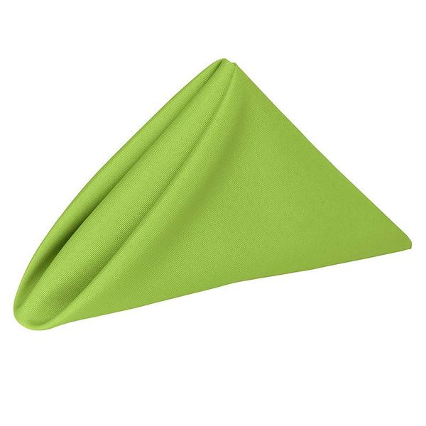 Set of 10 Polyester Napkins 50x50cm - Green