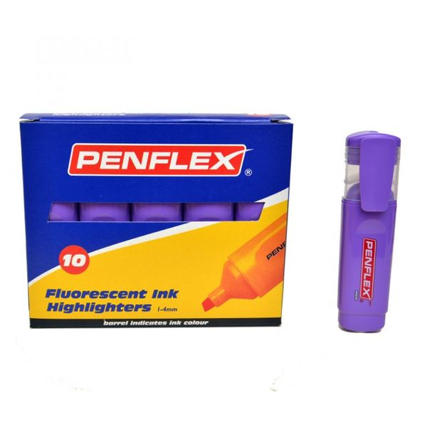 Penflex Highlighters Box-10 Violet