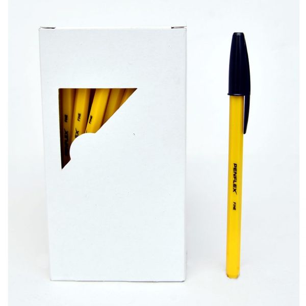 Penflex Ballpoint Pen Fine Box-50 Black