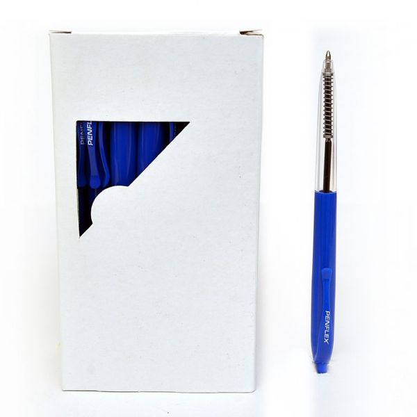 Penflex Pulse Retractable Ballpoint Pen Box-50 Blue