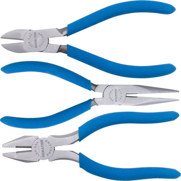 Senator 160mm/CV Plier Set 3 Piece Satin Finish