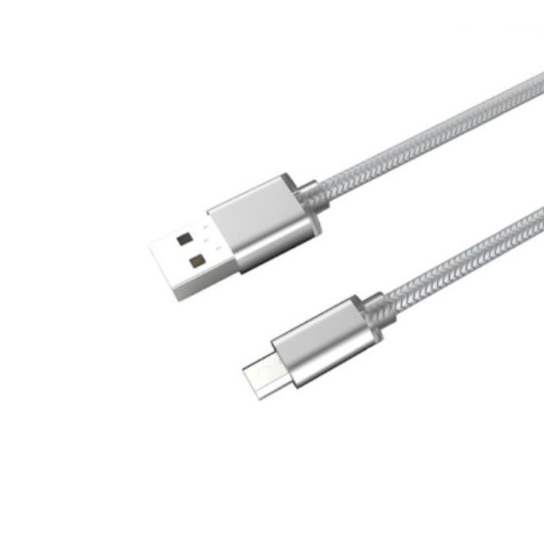 LDNIO 3M Braided Micro Cable - Silver