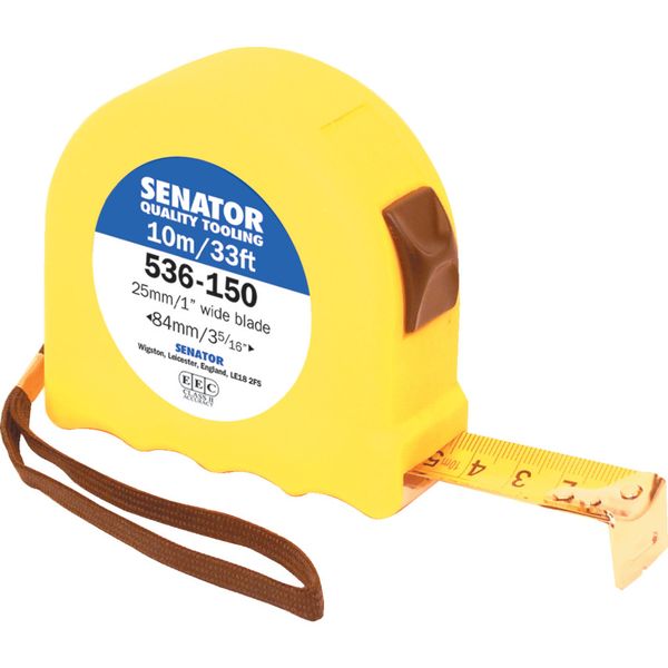 Senator 10M33 Hi Vis Locking Tape Yellow Case