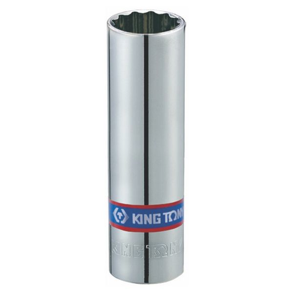 King Tony 1/2"Dr.Spark Plug Socket 14mm 12Pt Chrome Rubber