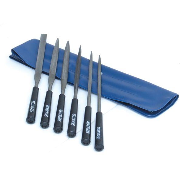 Senator 16cm Cut 2 Assorted Needle File Set 6
