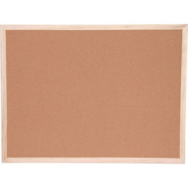 Offis Cork Notice Board 450X600Mm Wood Trim