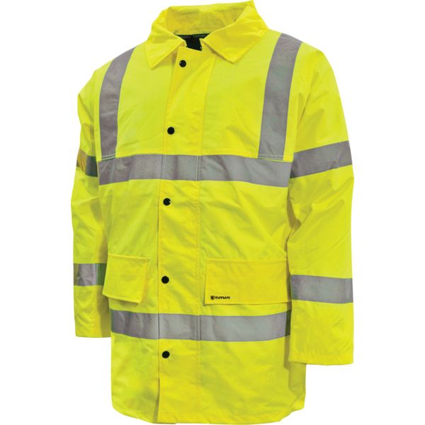 Tuffsafe Hi Vis Wproof Coat Cl3En471Yellow Xl