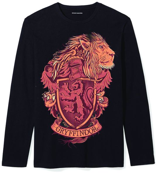 Rock Ts Harry Potter-Gryffindor Crest Longsleeve