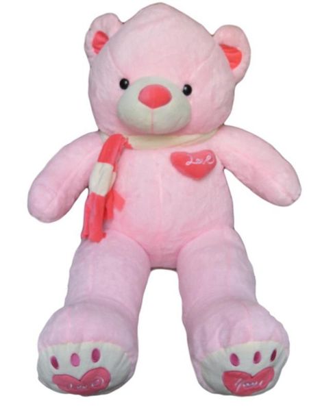 Scarf Love Soft Plush Teddy Bear - Pink - 120cm