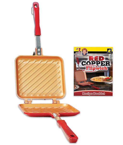 Red Copper Flipwitch Duo Panini and Sandwich Maker