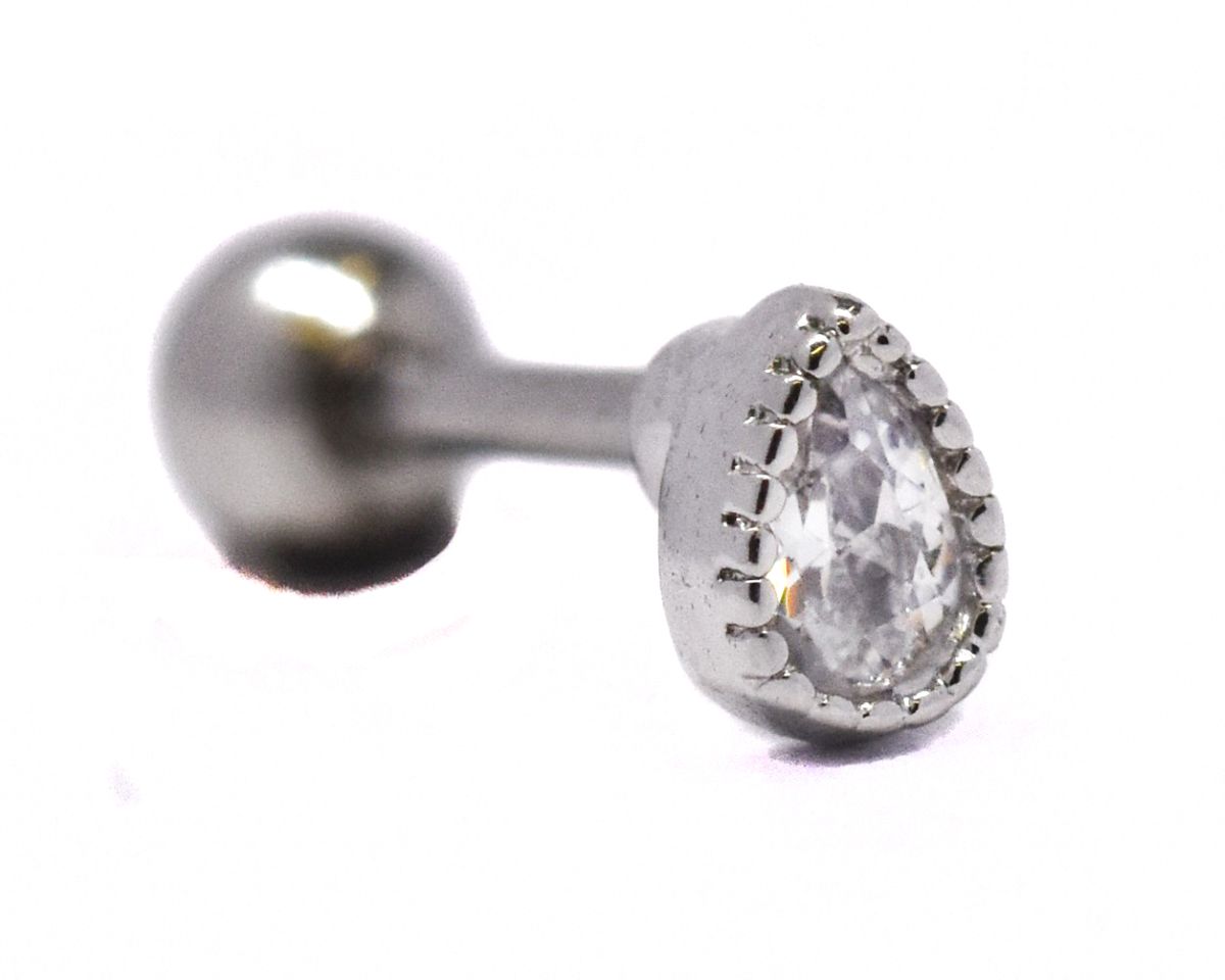 Androgyny Tear Drop Piercing for Ear Cartilage Shop Today. Get it