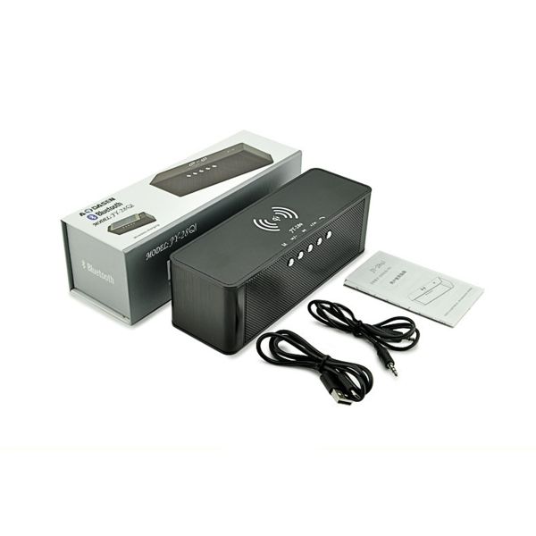 JY-28 Qi Bluetooth Speaker Alarm Clock with Wireless Charger &amp; NFC