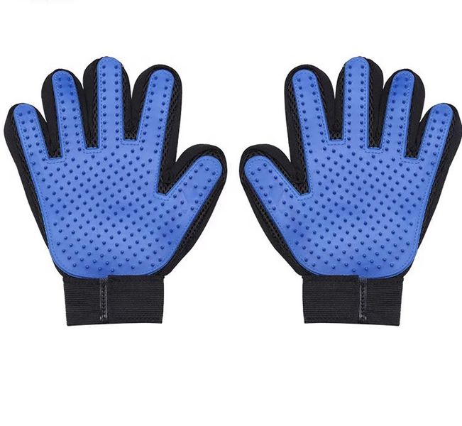 Soul Matters Pet Grooming Deshedding Hair Remover Brush Glove For Dog And Cat - 1 Pair