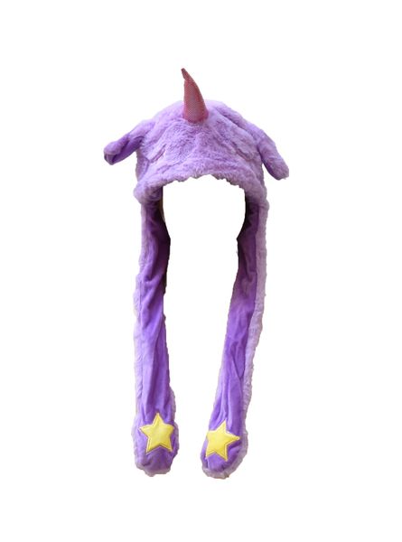 SKA Funny Unicorn Wink Hat - Purple