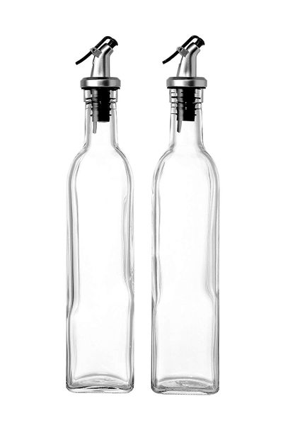 2 X Oil &amp; Vinegar Glass Dispenser