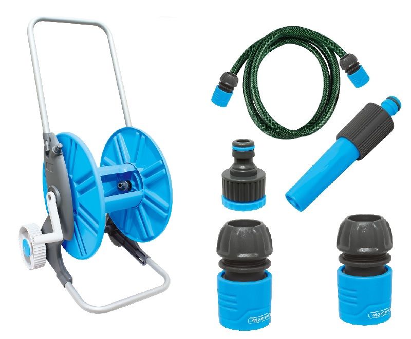 Hose Reel Trolley with Fittings and Connection Hose (6PC), Shop Today. Get  it Tomorrow!